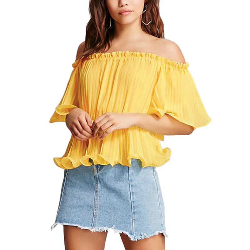 forever 21 yellow off shoulder top