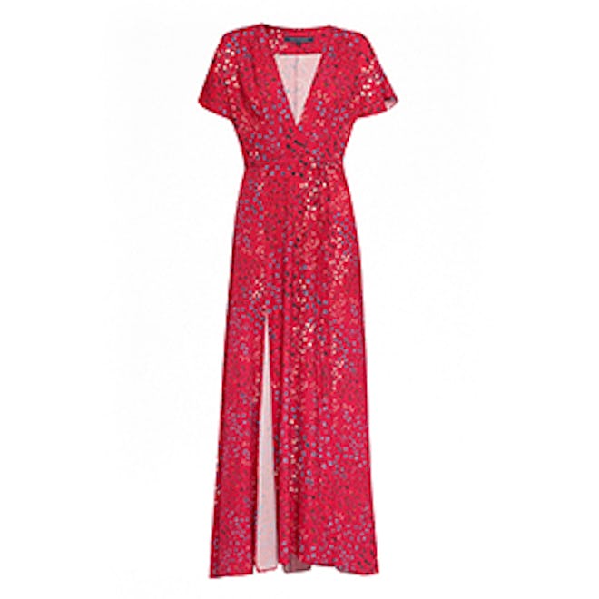 Frances Drape Printed Maxi Dress