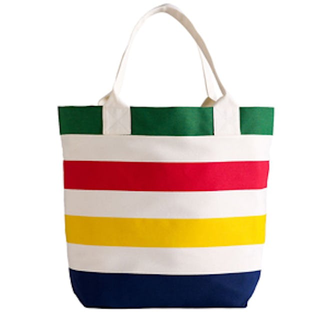 Multi-Color Stripe Tote Bag