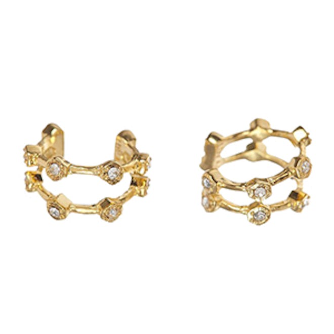 Pave Hex Ear Cuff