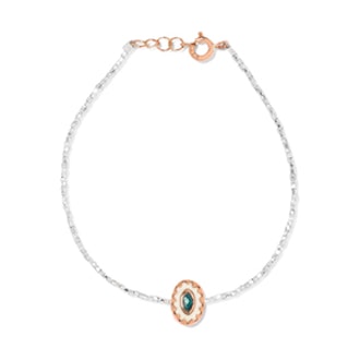 Montauk 9-Karat Rose Gold Multi-Stone Anklet