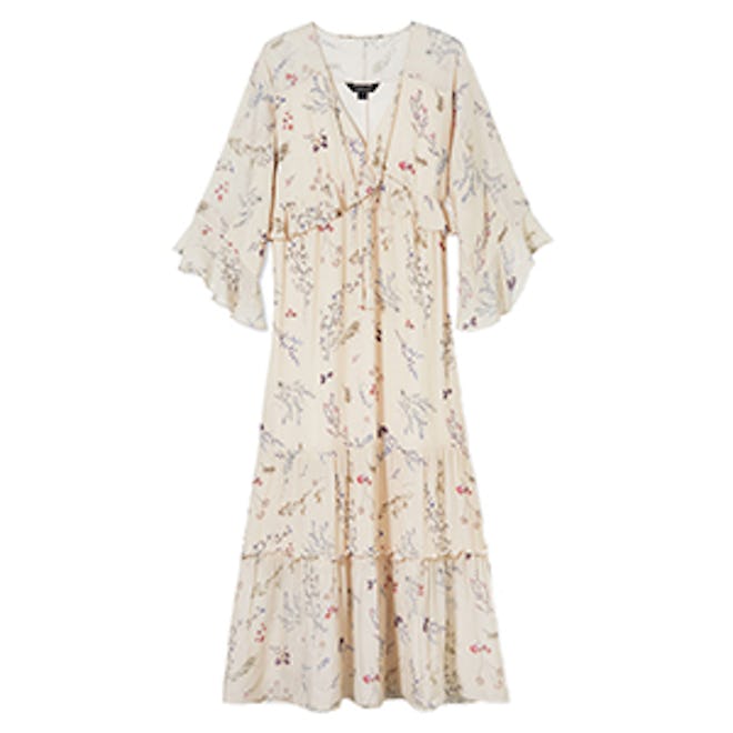 Belmont Floral Printed Chiffon Midi Dress