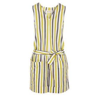 Marni Infinite Lines Striped Cotton Playsuit