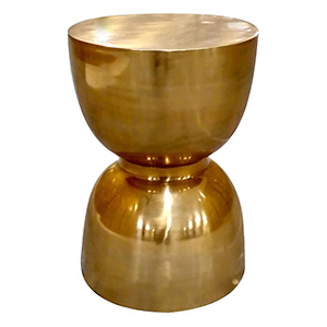 Threshold Hourglass Accent Table Copper