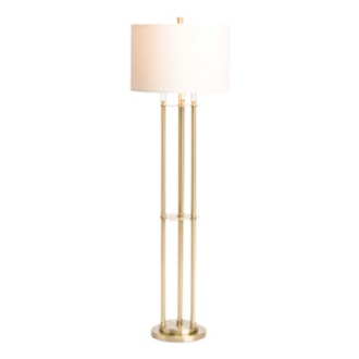 Brass 3 Post Floor Lamp