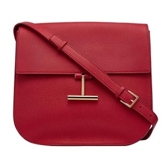 Tara Crossbody Bag in Dark Red