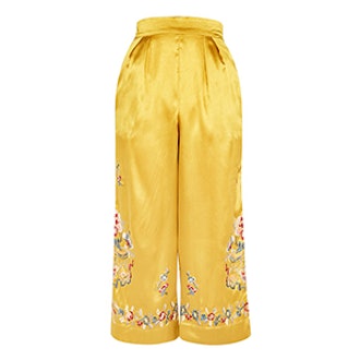 Petite Embroidered Trousers