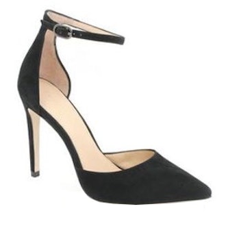 Hayworth Ankle-Strap Suede Pumps