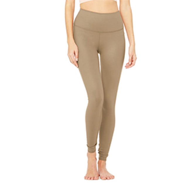 High-Waist Airbrush Legging In Gravel Glossy