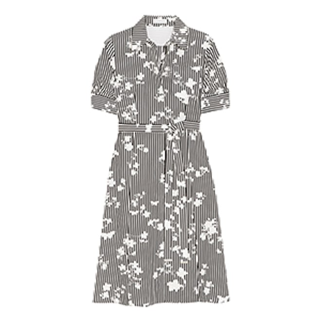 Kieran Printed Silk Crepe De Chine Shirt Dress