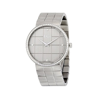 La D De Dior Silver Dial Stainless Steel Ladies Watch