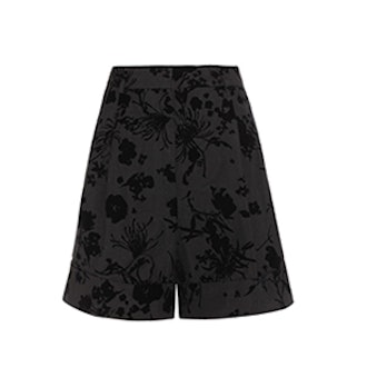 Devoré Cotton-Blend Shorts