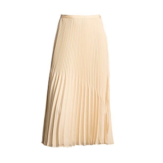 Yolanda Sunburst Pleated A-Line Skirt