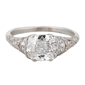 1.53 Carat Edwardian Diamond Engagement Ring
