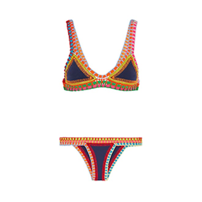Tasmin Crochet Trimmed Bikini Set