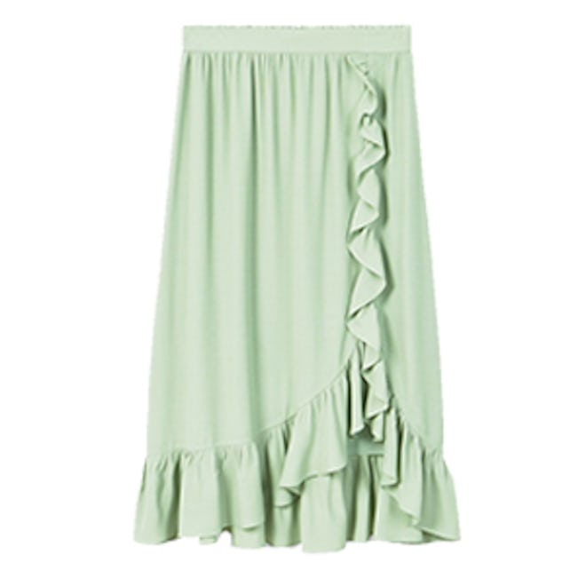 Ruffled Wrap Skirt