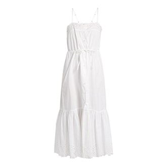 Cute Square-Neck Cotton Midi Dress
