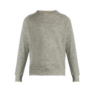 Raglan-Sleeve Cashmere-Blend Sweatshirt