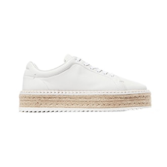 Kent Leather Espadrille Platform Sneakers