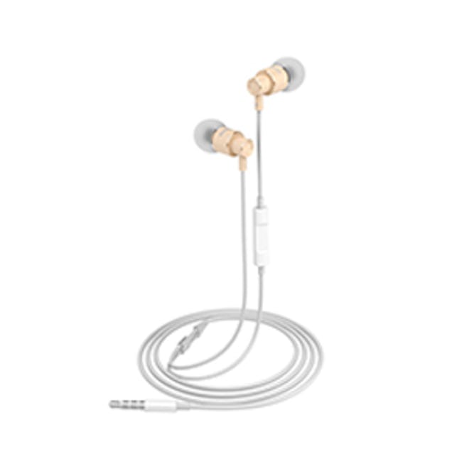 Wired Metal In Ear Earbuds Heaphones With Mic