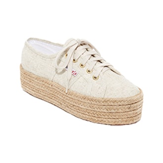 2790 Linen Platform Espadrille Sneakers