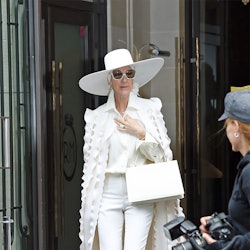 Celine Dion’s all-white-everything look 
