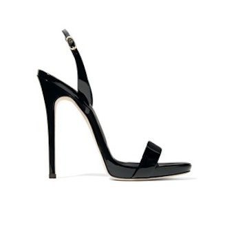 Sophie Patent-Leather Slingback Sandals