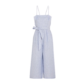 Marseille Pinstriped Linen Jumpsuit