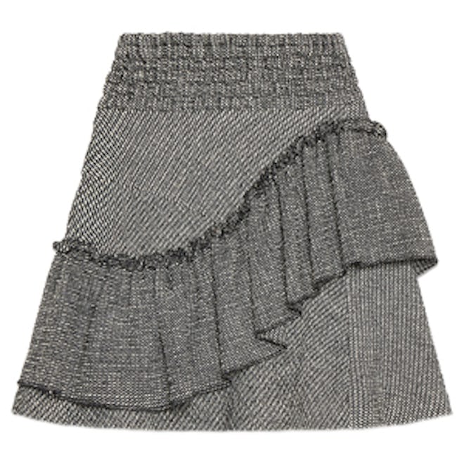 Frilled Jacquard Skirt