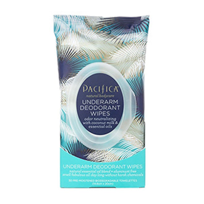 Pacifica Underarm Deodorant Wipes with Coconut Milk & Essential Oils