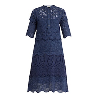 Arabella Broderie-Anglaise Cotton Dress