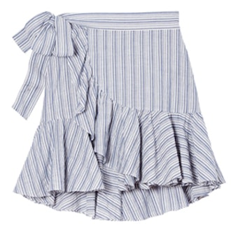 Yarn-Dyed Striped Skirt