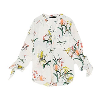 Blouse With Bows On Sleeves