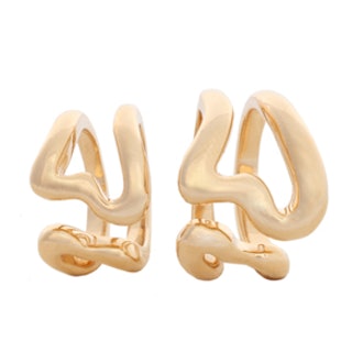 Set Of Two Gold-Plated Lava Rings