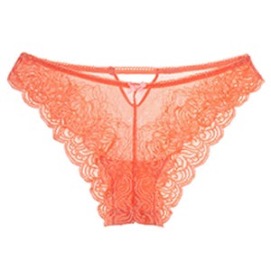 orange lace underwear