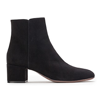 Velour Ankle Boot
