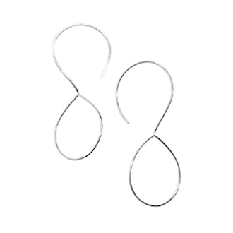 Delicate Loop Silver Earrings