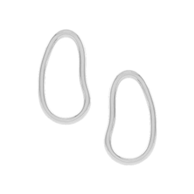 Abstract Hoop Earrings