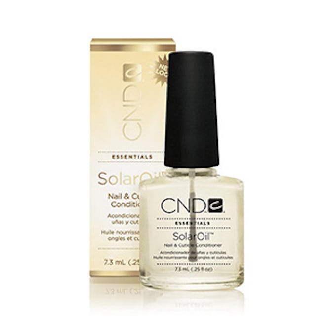 CND SolarOil Nail & Cuticle Conditioner will help you grow out nails
