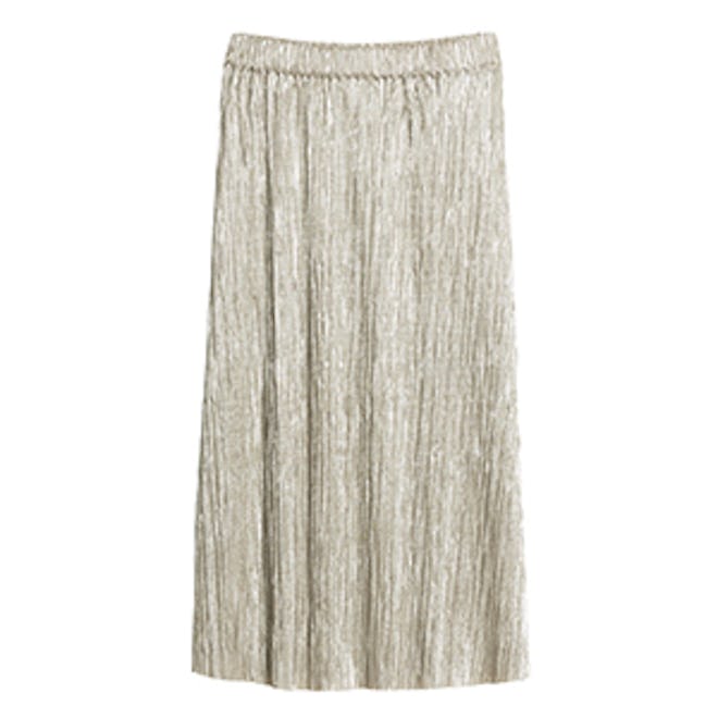 Gilded Pleat Skirt