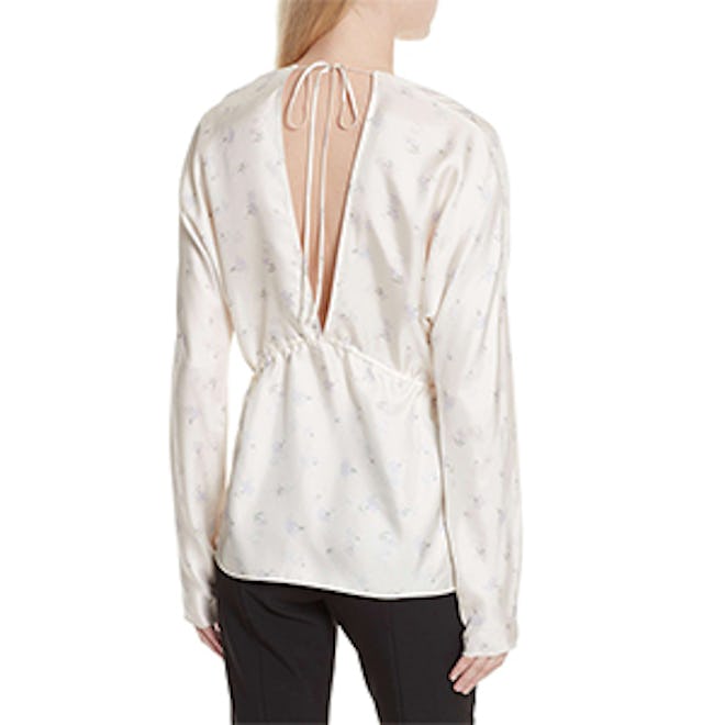 Ophelie Print Silk Blouse