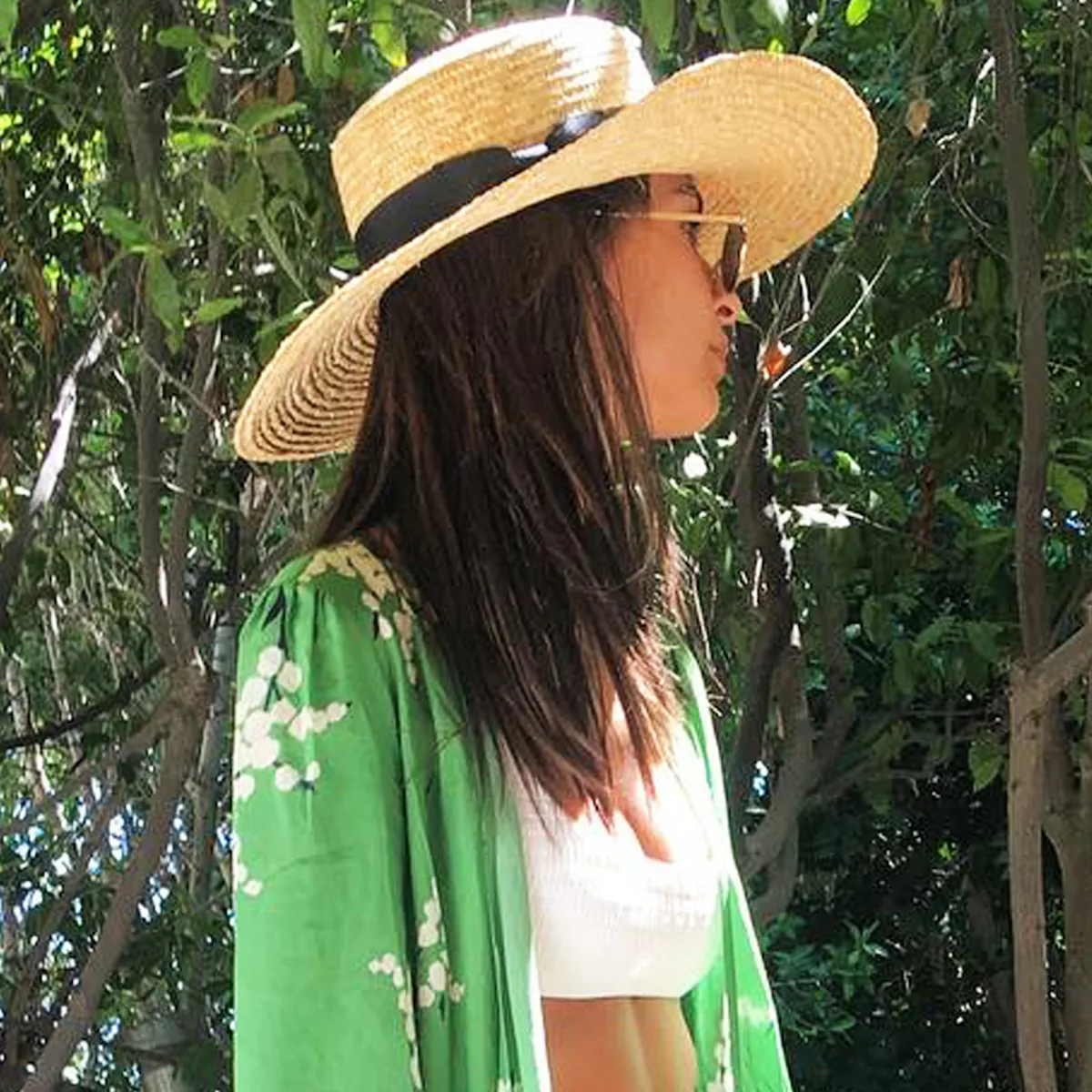 emrata green dress Emily Ratajkowski's Clingy Green Midi Dress Is Perfect For Summer