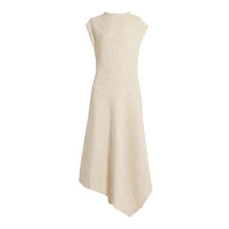 Raey Asymmetric-Hem Woven Cotton-Blend Dress