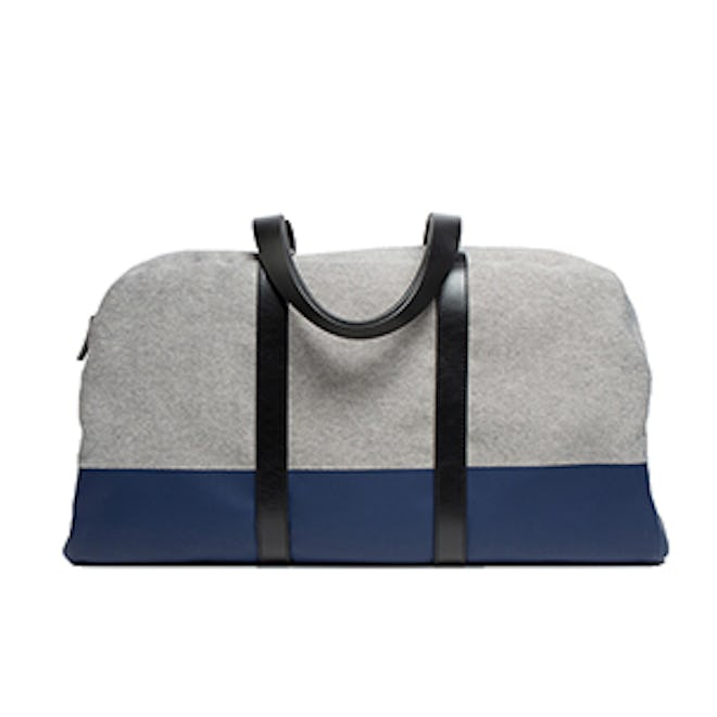 The Twill Weekender In Reverse Denim/Navy