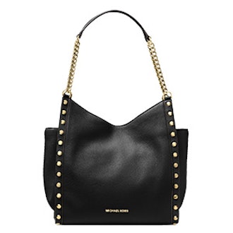 Newbury Studded Leather Chain Tote