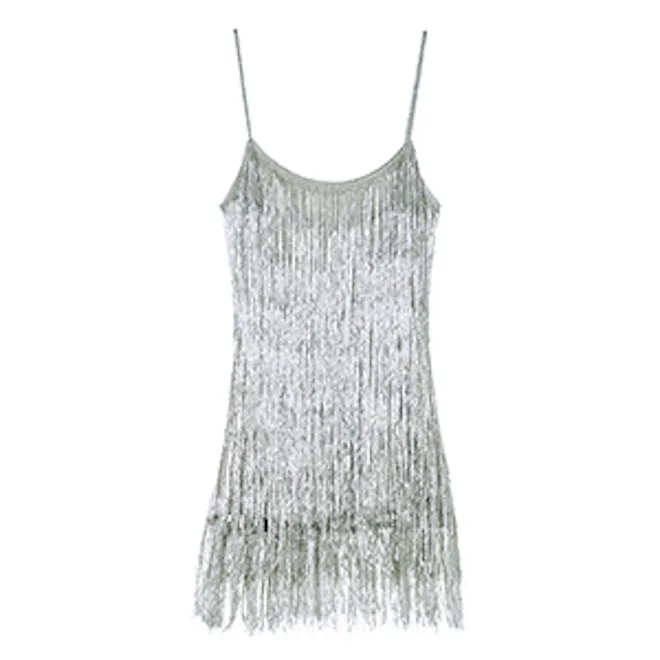 rachel zoe metallic fringe dress Armoire