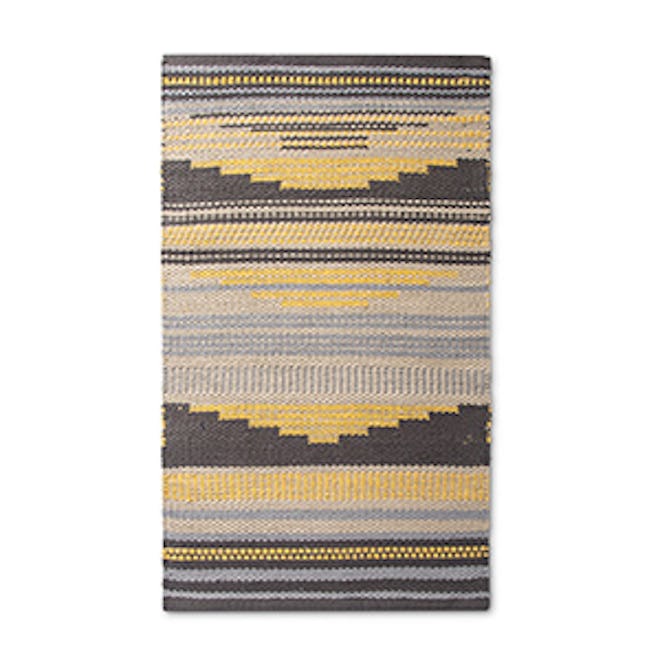 Yellow Geometric Rug