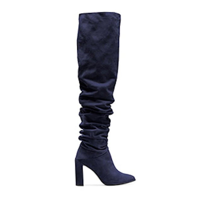 The Histyle Boot In Suede Blue