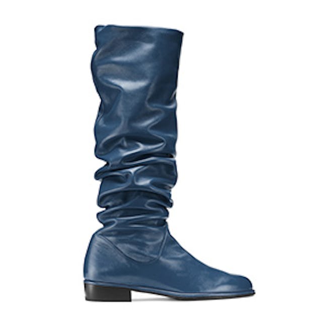 The Flatscrunchy Boot in Nappa Leather Blue