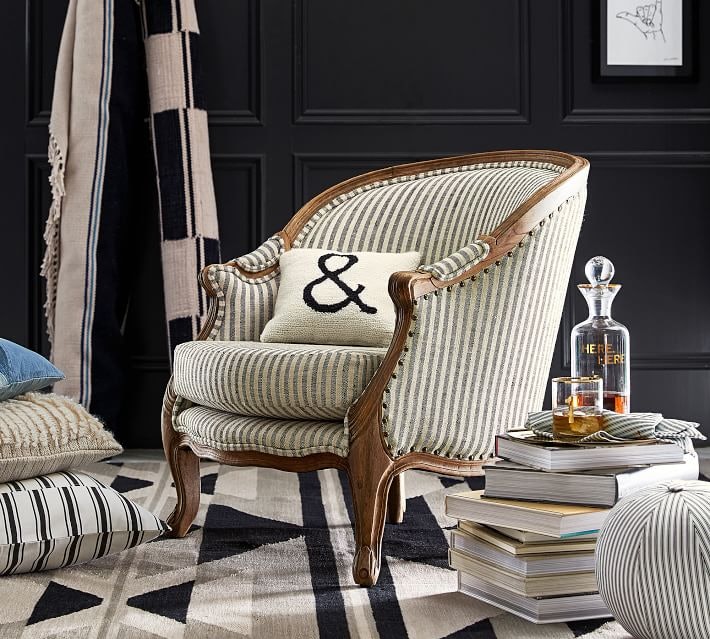 Bergere chair pottery barn new arrivals